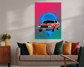 Klassieke auto pop-art van IHSANUDDIN .