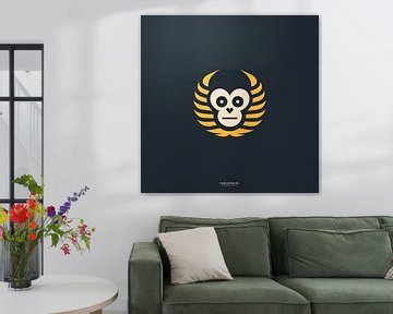 Vectorafbeelding Aap van PixelPrestige
