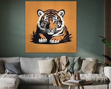 Vector image Tiger by PixelPrestige