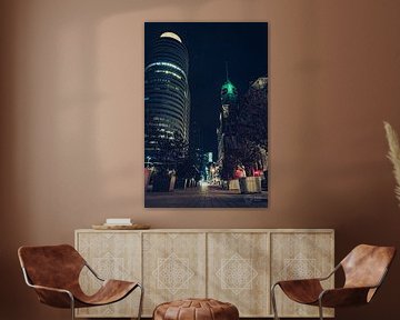 Hotel New York Rotterdam bei Nacht von AVG MEDIA SHOP