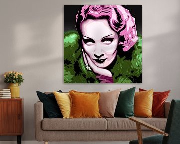 Marlene Dietrich Pop Art Portrait