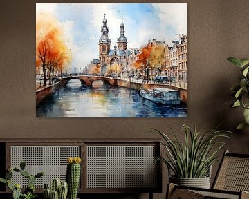 Croquis d'Amsterdam sur PixelPrestige