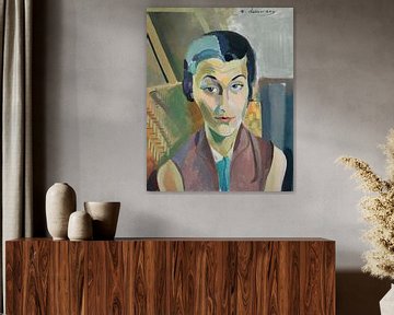 Portret van Maria Lani (1928-29) door Robert Delaunay van Peter Balan