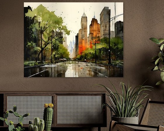 Example of the artwork in a room