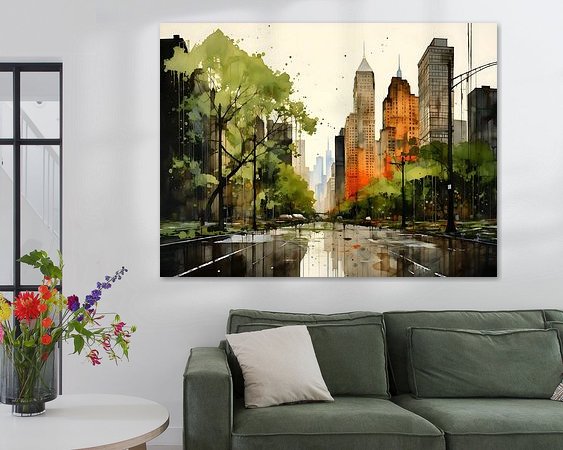 Example of the artwork in a room