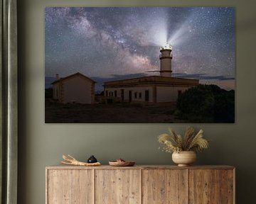 Milky Way at Mallorca lighthouse by Arjan Bijleveld