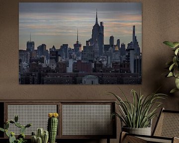 Sonnenaufgang über New York von Gerben van Buiten