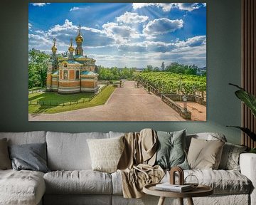 Mathildenhöhe Darmstadt: Russische kapel en platanenbos van pixxelmixx