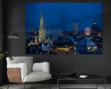 Brussels blue hour van Werner Lerooy