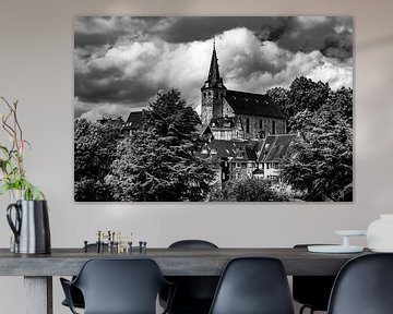 Church Old Town Essen Kettwig by Dieter Walther