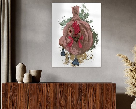 Example of the artwork in a room