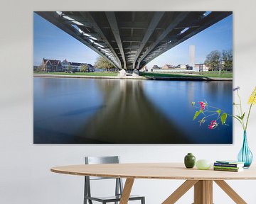 Brug over de Leie in Kortrijk by Wim Demortier