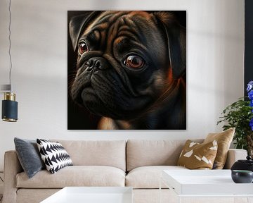 Dog breeds - Pug by Hans-Jürgen Flaswinkel