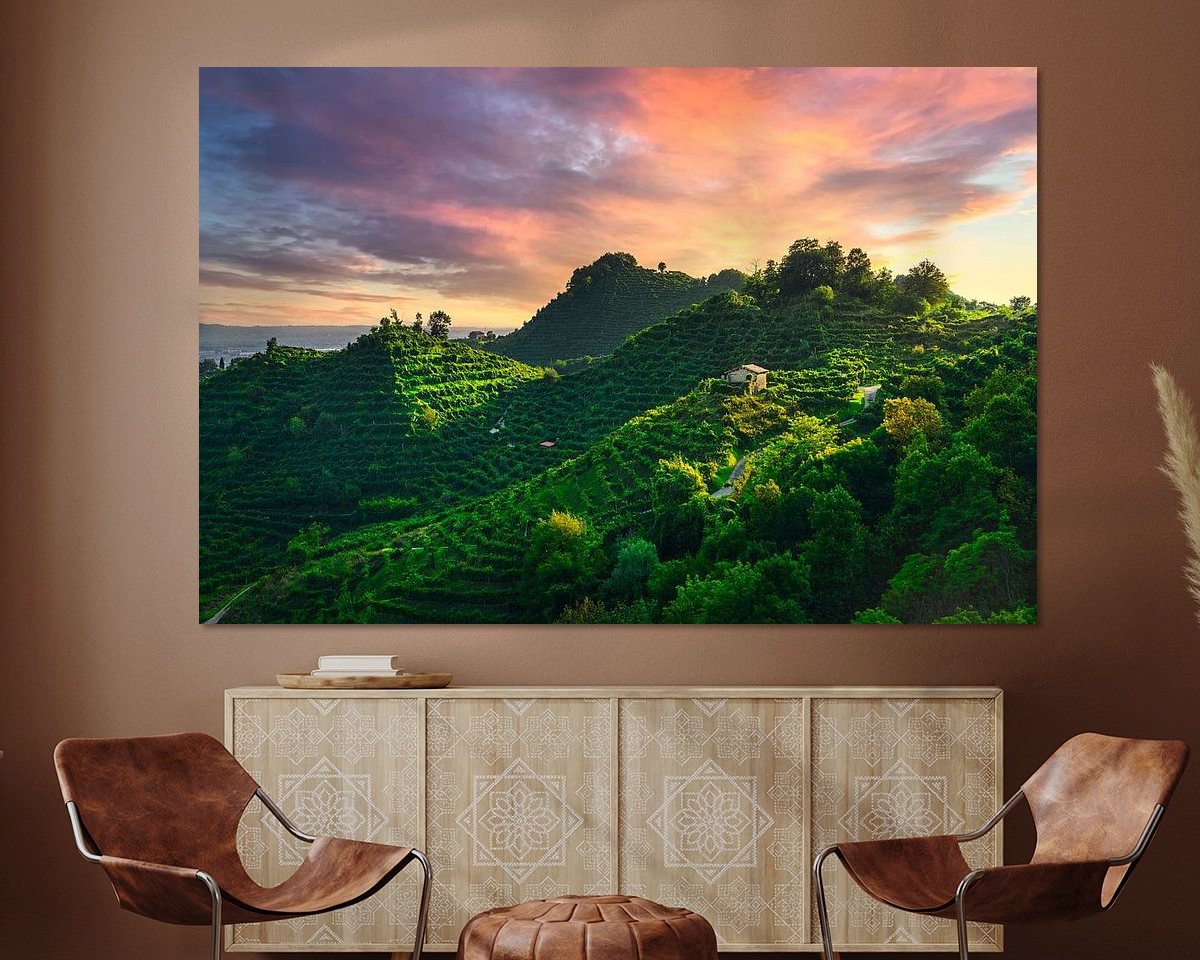 Example of the artwork in a room