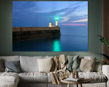 The lighthouse of Le Tréport at night - Beautiful Normandy