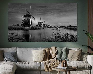 Kinderdijk Auch in schwarz-weiß schön von Ronald Massink