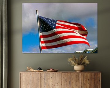  Amerikaanse vlag op lucht van Mikhail Pogosov