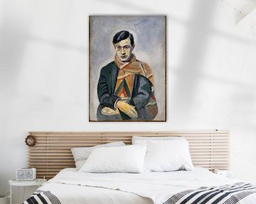 Porträt Tristan Tzara von Robert Delaunay van Peter Balan