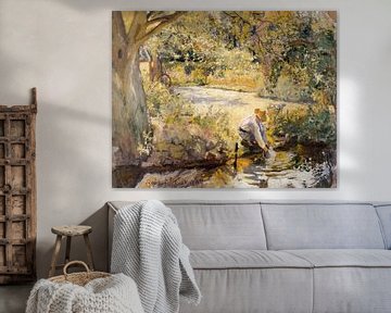 Das Ufer des Flusses Yèvre van Peter Balan