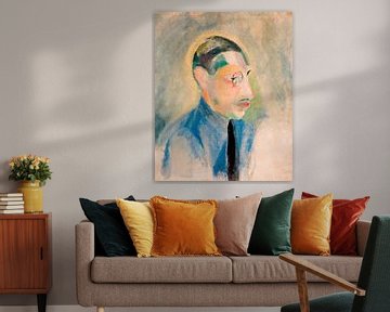 Porträt von Igor Stravinsky von Robert Delaunay van Peter Balan