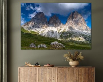 Sasso Lungo, Langkofel, Bertop in den italienischen Dolomiten von Jeroen van Deel