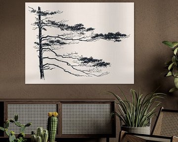 Pine Tree tak nr. 2 van Apolo Prints