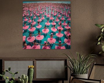 Flamingo ballerinas van Gert-Jan Siesling