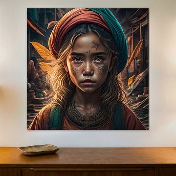 Girl with the feathers