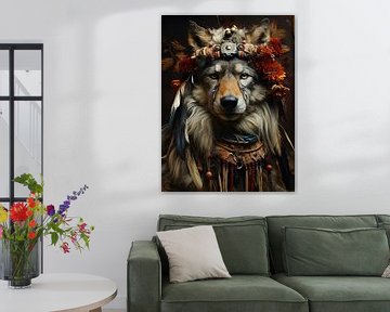 Indian Wolf by Bianca Bakkenist