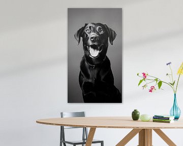 Labrador retriever: Minimal Art van Surreal Media