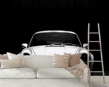 Sportauto Minimalistische Porsche Kunst - Zwart-Wit