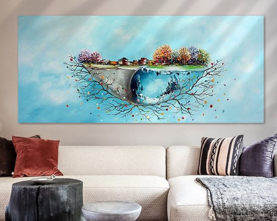 Example of the artwork in a room