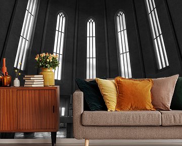 Schatten in der Kirche Reykjavik