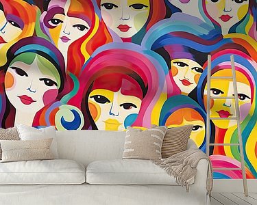 Example of the artwork in a room