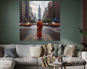 New York City monk by Gert-Jan Siesling