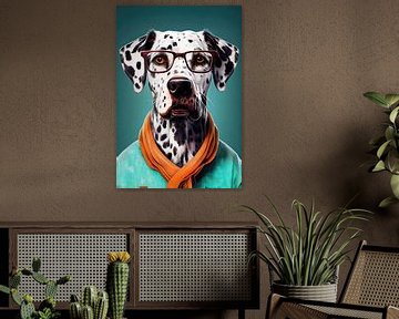 Hipster dog Pepper #dog van JBJart Justyna Jaszke