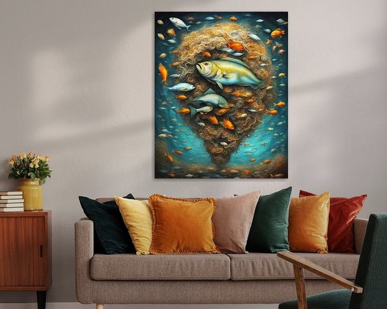 Example of the artwork in a room