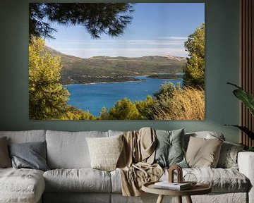 Vue du lac de Sainte-Croix dans le Verdon, France sur Bram Lubbers