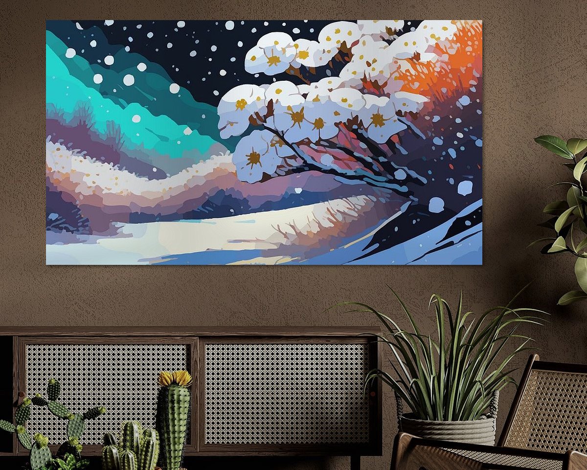 Example of the artwork in a room
