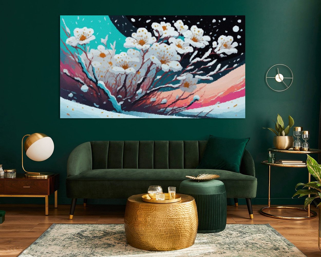 Example of the artwork in a room