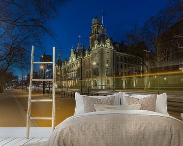 Het stadhuis op de Coolsingel in Rotterdam in de avond van MS Fotografie | Marc van der Stelt