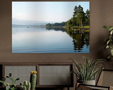 Matin suédois au-dessus du lac Siljan sur marcel schoolenberg