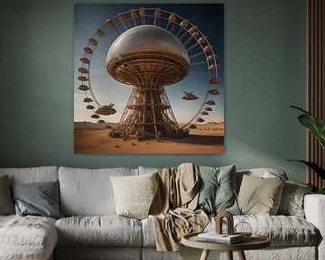 Alien Ferris wheel by Gert-Jan Siesling