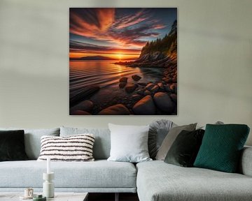 Sonnenuntergang auf Vancouver Island von Gert-Jan Siesling