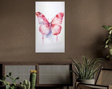 Aquarel Vlinderkunstwerk by ByNoukk