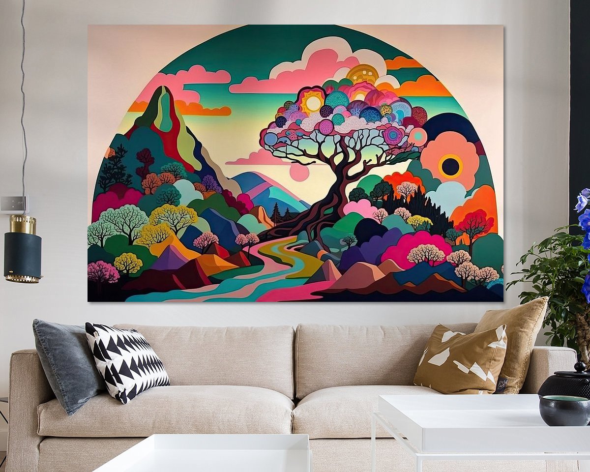 Example of the artwork in a room