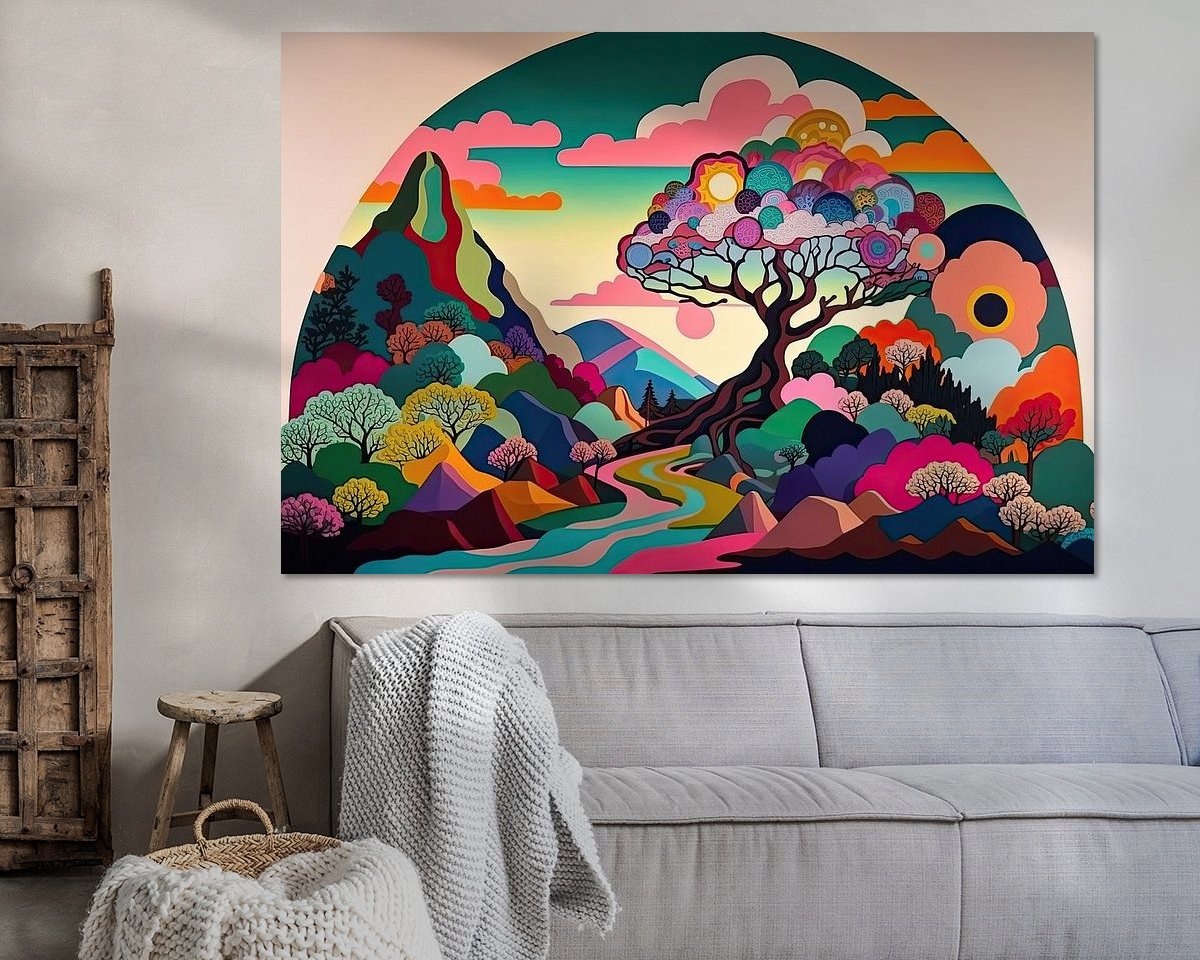 Example of the artwork in a room