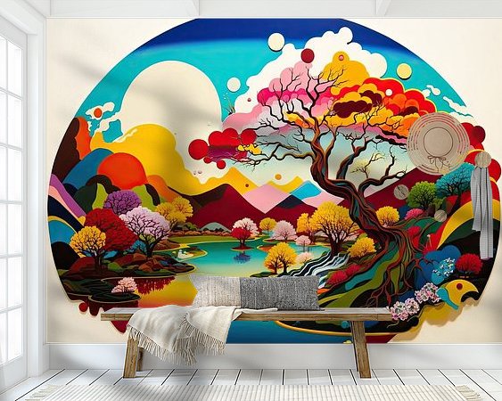 Example of the artwork in a room