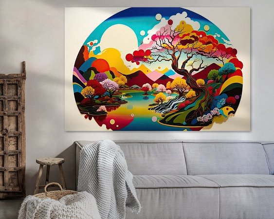 Example of the artwork in a room