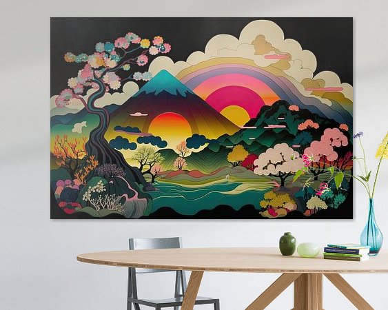 Example of the artwork in a room